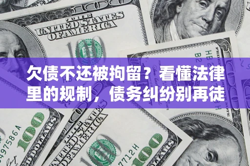 北京欠债不还被拘留？看懂法律里的规制，债务纠纷别再徒劳奔波