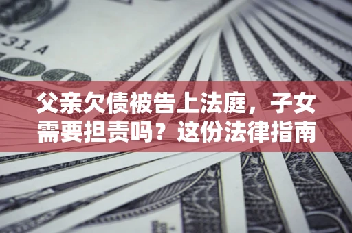 北京父亲欠债被告上法庭，子女需要担责吗？这份法律指南必须看完
