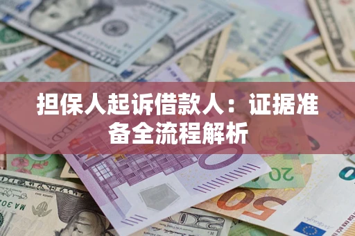 北京担保人起诉借款人：证据准备全流程解析