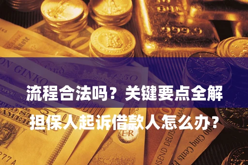北京

担保人起诉借款人怎么办？流程合法吗？关键要点全解析